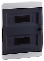 Бокс пластиковый Кэаз OptiBox ЩРВ-П-24 P-BVK-2-24-IP41 (385х290х102мм) IP40 прозрачная дверца картинка 